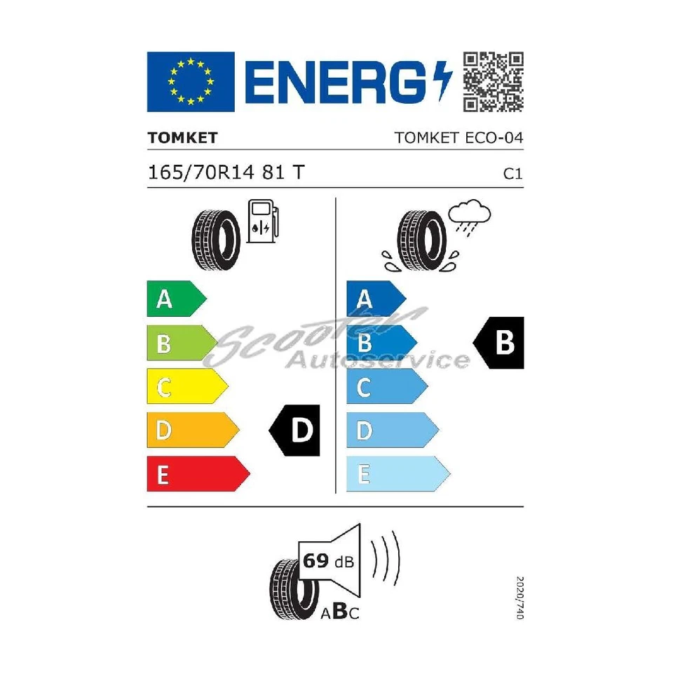 Sommerreifen 165/70 R 14 81T Tomket Eco | 10994 - Bild 2 von 4