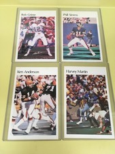 1981 Marketcom NFL Mini Poster Lot of 4 Griese Simms Harvey Martin Ken Anderson 