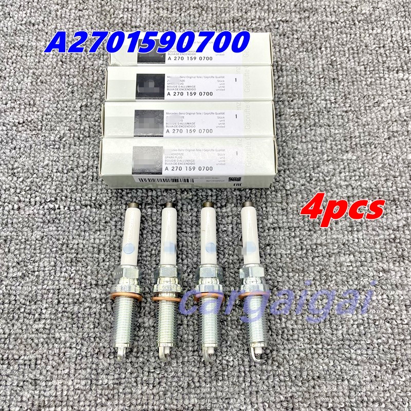 NEW 4pcs Spark Plugs A2701590700 For Mercedes Benz Gla250 C253 W205 C117 E300