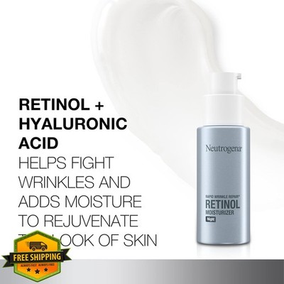 Neutrogena Rapid Wrinkle Repair Night Cream 1oz + Trial Cleanser 0.5oz