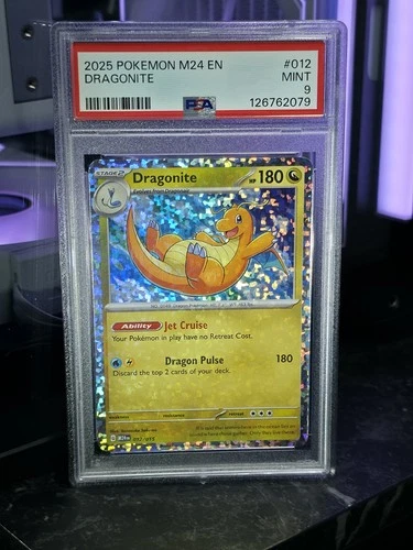Pokémon Dragonite 012/015 McDonald's 2024 PSA 9 Holo Promo Card English