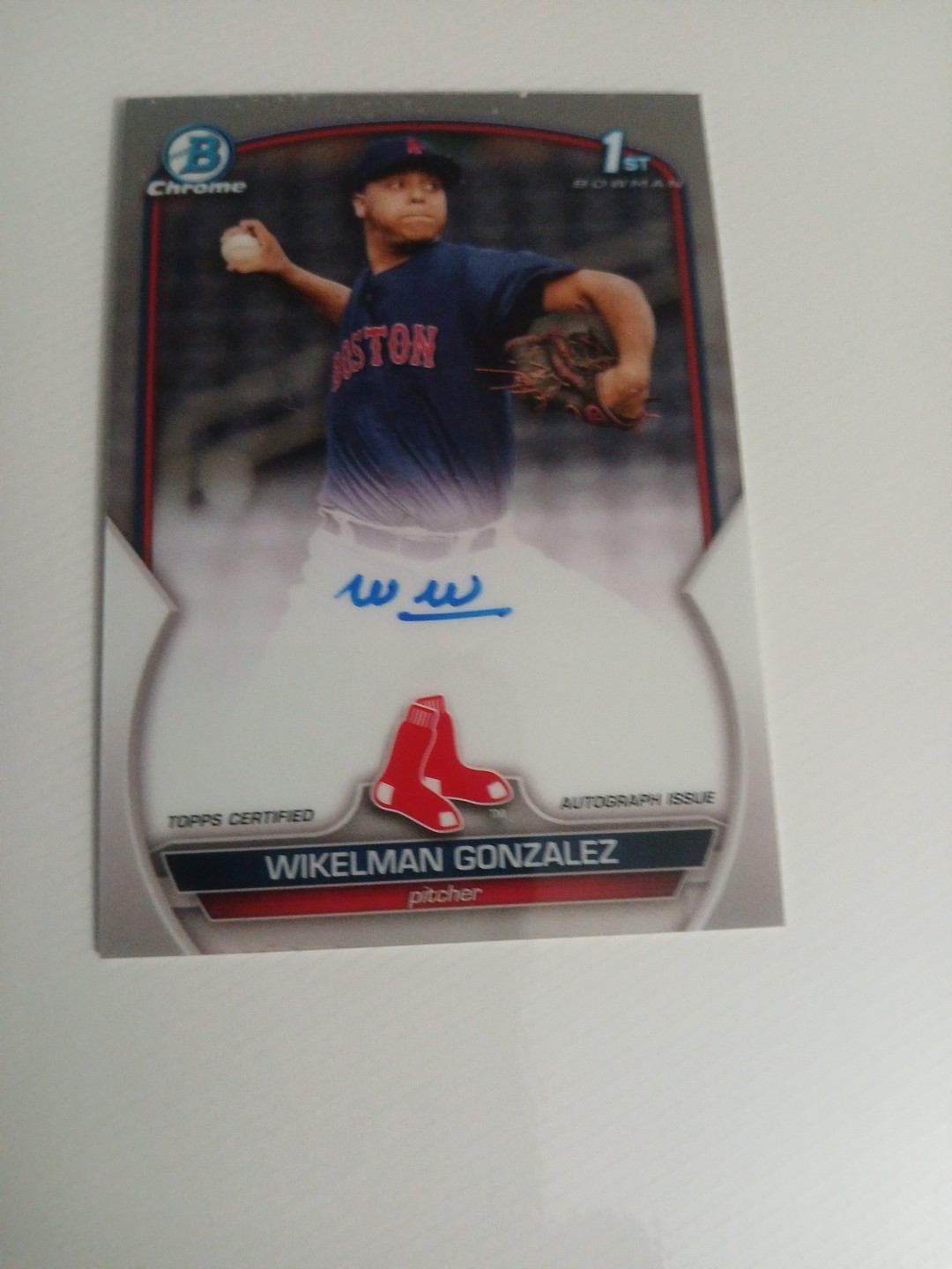 2023 Bowman Chrome Wikelman Gonzalez 1st Bowman Chrome Prospect Auto #CPA-WG