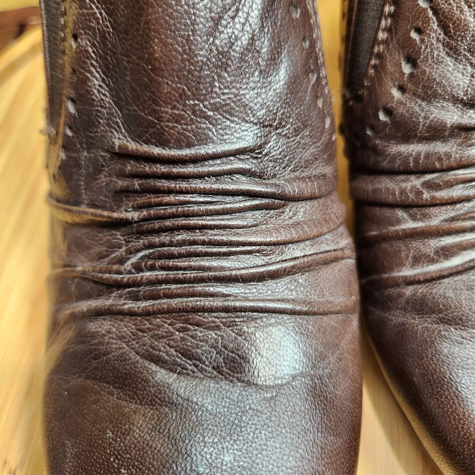 BareTraps Mujer Treasure Block Tacones Madera Cuero Zapatos Marrón Talla 9 M Foto 3 de 4