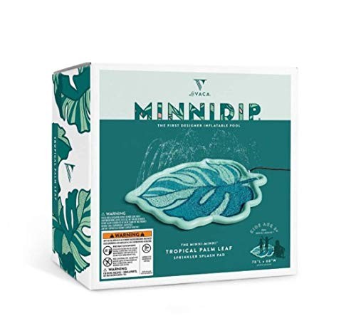 091110242 MINNIDIP PALM LEAF SPLASH PAD SPRINKLER - GREEN LEAF FLOAT
