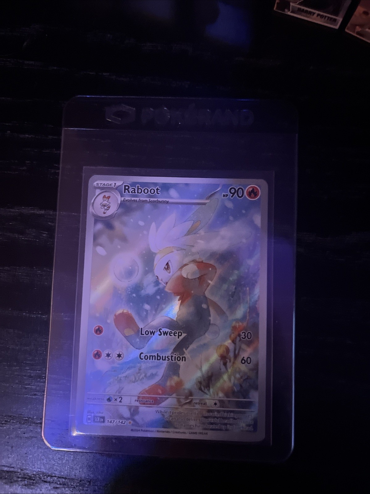Raboot Illustration Rare Pokemon Card SV Stellar Crown 147/142 NM Condition