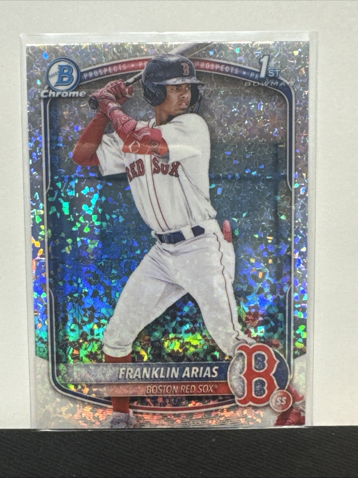 Franklin Arias 2025 Bowman Chrome Prospect Mini Diamond Refractor #BCP-67 SP RC