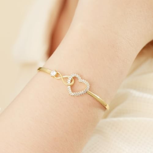 To Bracelet From Mom & Dad With Heartfelt Message & Yellow Gold My Daughter - Picture 5 of 6
