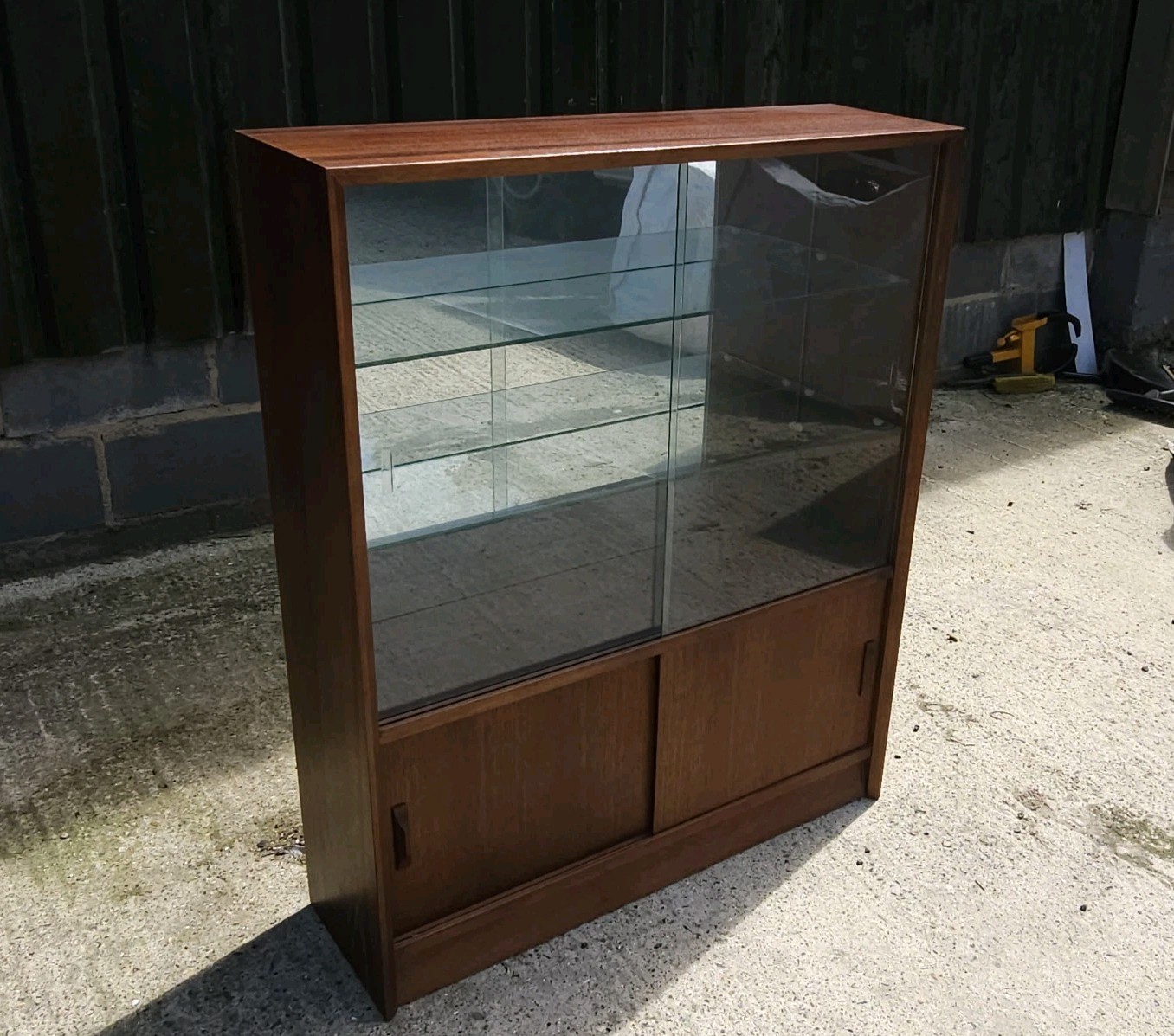 Mid Century Drinks Display Cabinet By Herbert Gibbs Mirrored With Glass Doors — image 2