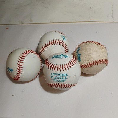 T-Ball Rawlings Official T-Balls TVB Youth/6U/4 Count/ Sponge Rubber Core 