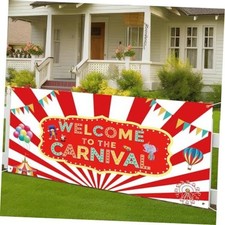 Carnival Banner Circus Party Backdrop 71x35 Inch Innovative