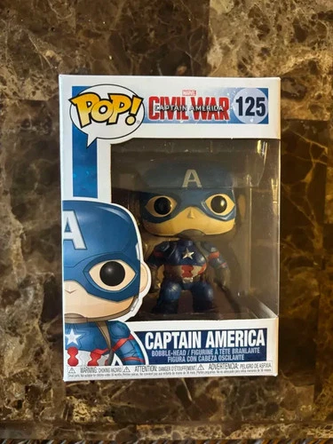 Funko Pop! Captain America Civil War #125 Marvel Vinyl Bobblehead