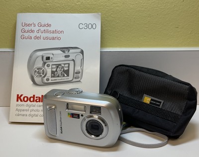 Kodak EasyShare C300 3.2MP Compact Digital Camera Silver - Tested & Working NoSD