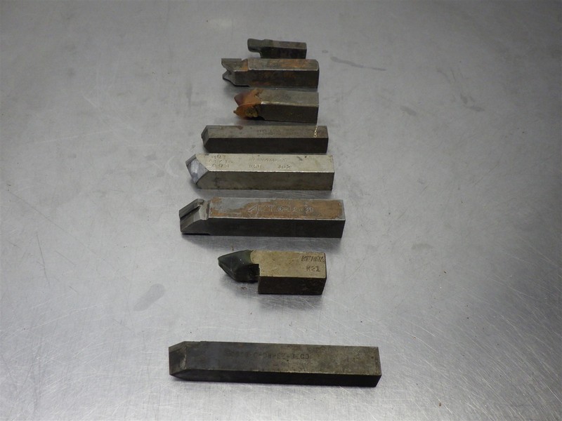 Lot Of 7 Assorted Brazed Tool Bit -(As Shown)