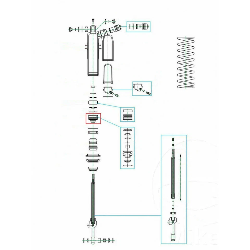TAMPÓN FINO DE CARRERA AMORTIGUADOR KAYABA Para Yamaha 125 YZ 1993-1999 - Imagen 2 de 4
