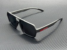 PRADA LINEA ROSSA PS A06S 16X7W1 Grey Metal Silver Mirror Men's 59 mm Sunglasses