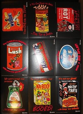 2011 Wacky Packages OLDS2 Old School 2 Giant 5x7 9 Card Jay Lynch Sticker Set