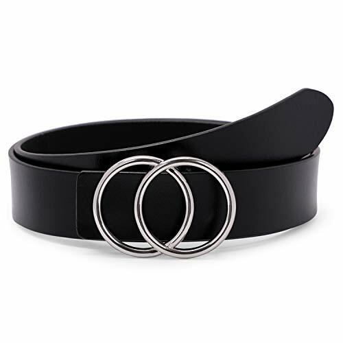 Women's Leather Ring Belt for Jean 