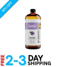 Versatile Lavender Essential Oil 16oz - Ideal for Home, Soap Making & Relaxation