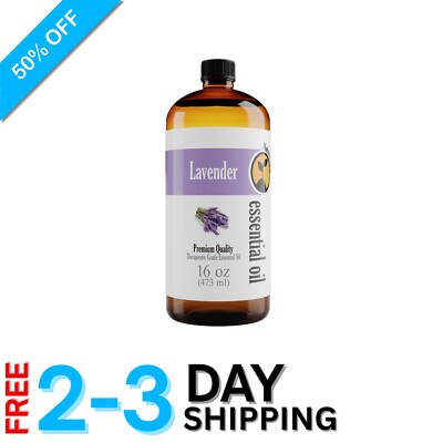 Versatile Lavender Essential Oil 16oz - Ideal for Home, Soap Making & Relaxation