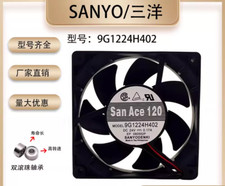 Sanyo 9G1224H402 DC24V 0.17A 12025 12CM 2-Wire Cooling Fan