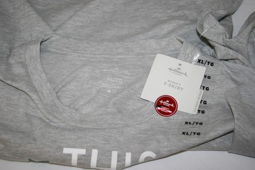 Hallmark "This Is My Hallmark Channel Watching T-Shirt" Mujer Gris SS Talla XL NUEVO CON ETIQUETAS - Imagen 5 de 8