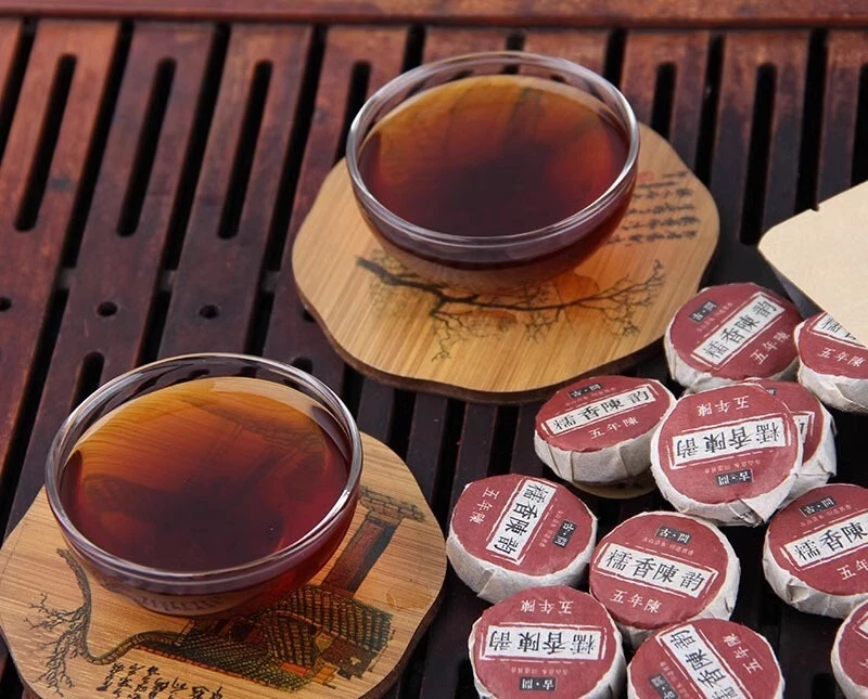 30 г спелого чая пуэр клейкий рис ароматный старый пуэр чай ферментированный пуэр чай - Изображение 2 из 4