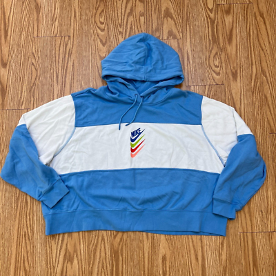 nike women's color block hoodie