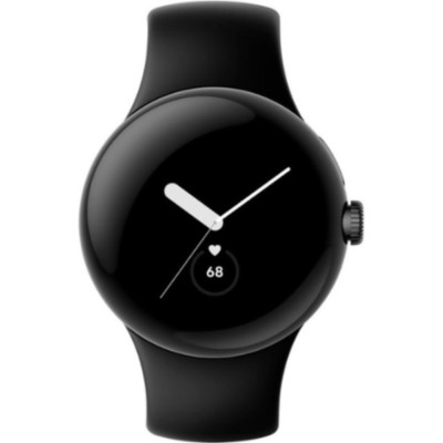Google Pixel Watch Wi-Fi GPS 41mm Obsidian Black Stainless Steel Smartwatch
