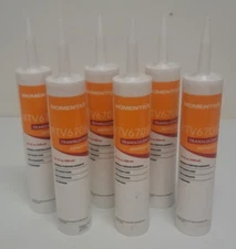 Momentive Translucent Silicone Adhesive Sealant RTV6708 Calk Tube Lot of 6