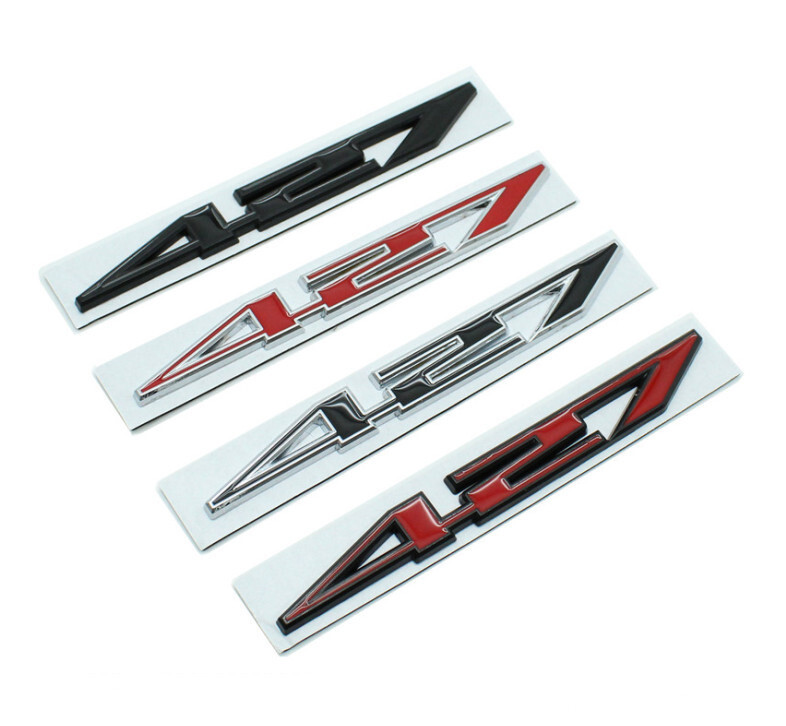 2Pc 427 Emblem Polished Aluminum Badge Engine Hood Sticker (black ) | eBay