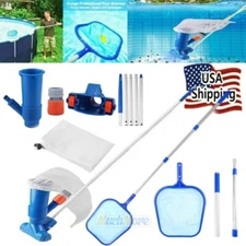 Swimming Pool Spa Suction Vacuum Head Skimmer Cleaning Kit Pond Accessories Tool