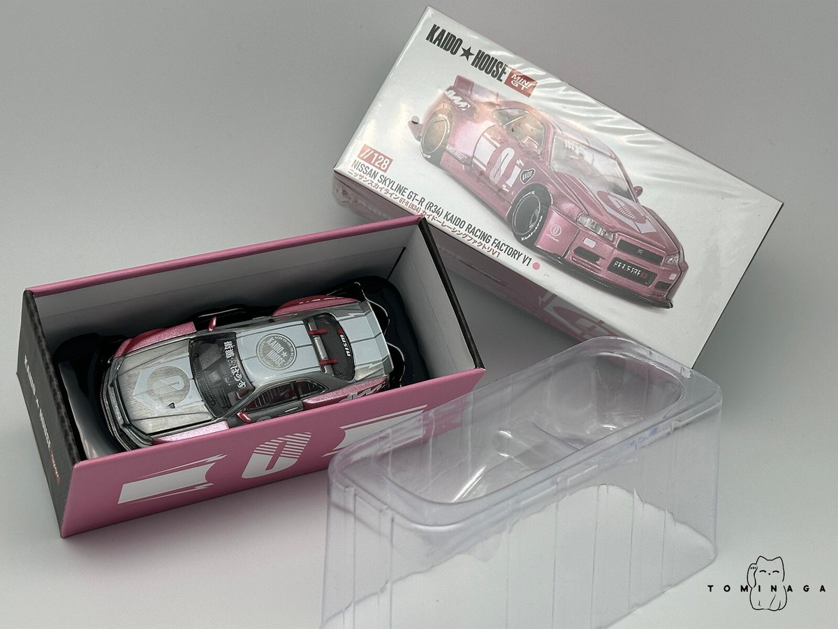 Kaido House R34 RACING FACTORY V1 チェイス Mini GT Kaido House Nissan GT-R R34 Kaido Racing Factory V1