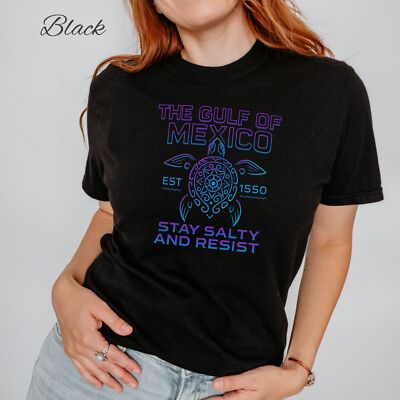 Stay Salty Resist, Gulf of Mexico Stay Salty Shirt, Subtle Protest T