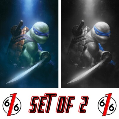    TEENAGE MUTANT NINJA TURTLES 2024 3 RAHZZAH 616 Virgin Variant Set LTD 600