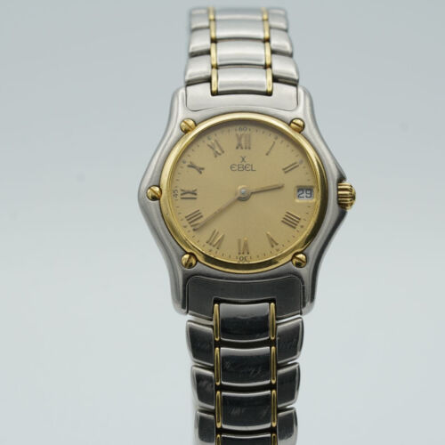 Ebel 1911 Women's Watch 1 1/16in Steel /750 Gold Mother Diamonds Rarity 188901