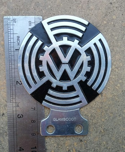 Vintage Auto Plakette VW Old Logo Badge Emblem Bus Micro Thing Placca LG320