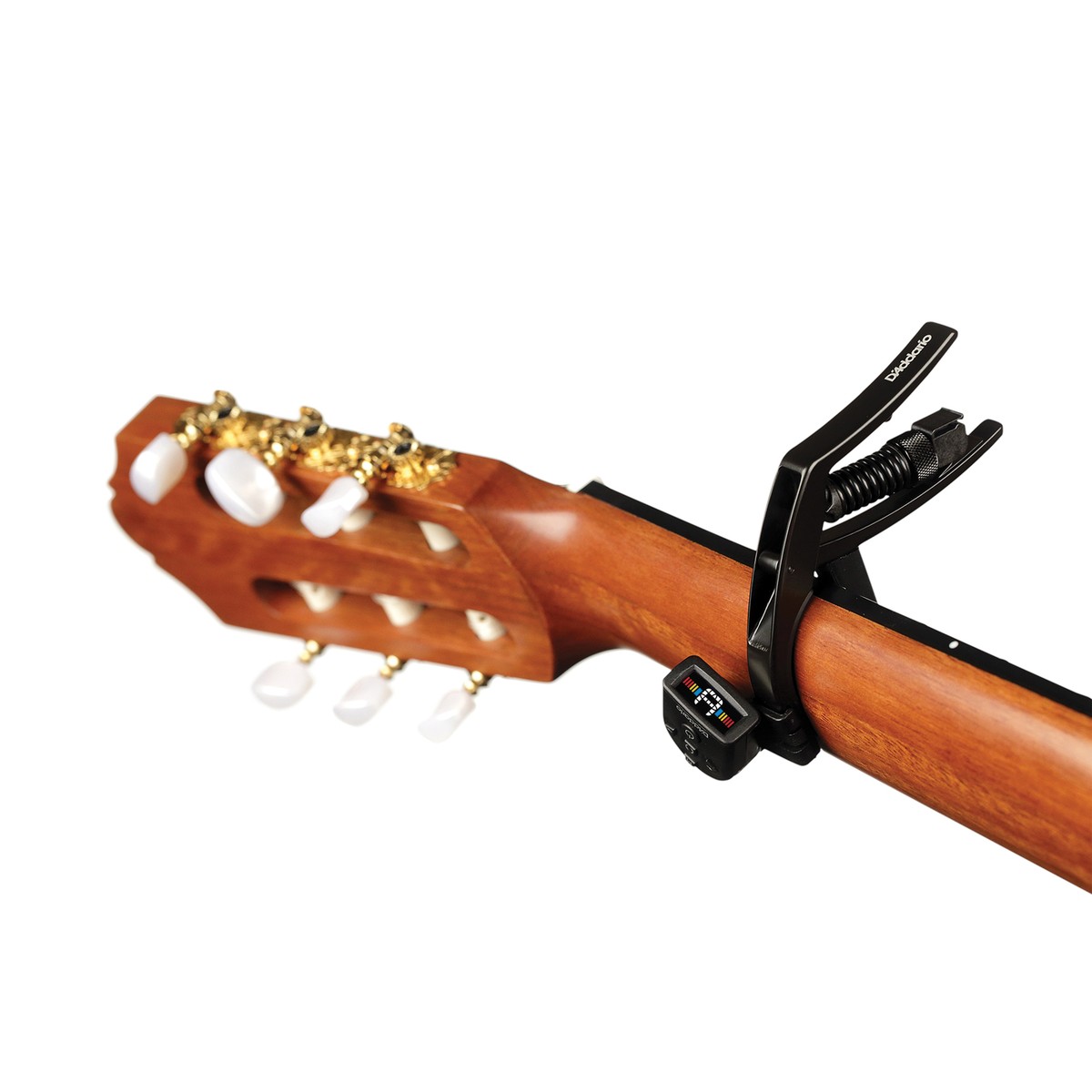 Capodastre Planet Waves Pour Guitares Classiques - Réglage Micrométrique, Léger En Aluminium - Avec Support Accordeur