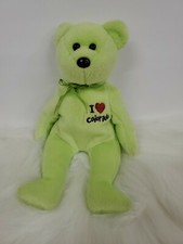 TY 8.5" I Love Colorado Bear Green "Colorado" Plush