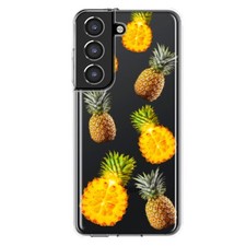 Mundaze Case for Samsung Galaxy S21 Cover Summer Pineapples Polkadots