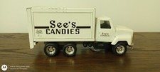 VINTAGE ERTL SEE'S CANDIES INT. DELIVERY TRUCK PRESSED STEEL MADE IN USA