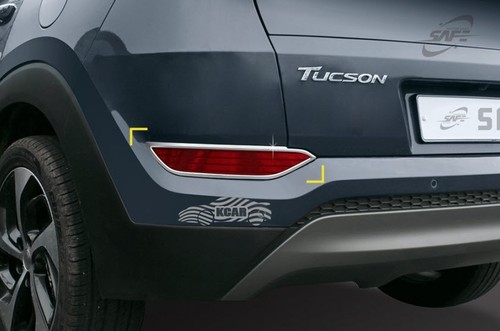 Rear Fog Lamp Molding Front Reflex Lenz Cover Silver for Hyundai Tucson 2016~18 - Picture 4 of 12