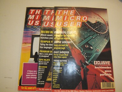 The Micro User Issues x3 von 1991 - Retro Computing
