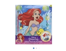 Disney Princess Glitter Paint By Number Set New Kids Fun Play Sparkle Art Decor