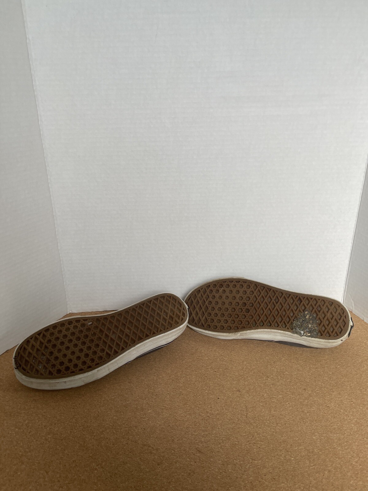 SAOLA Scarpe stringate Vans grigio massiccio classiche suola in gomma bianca uomo 6 donna 7 5