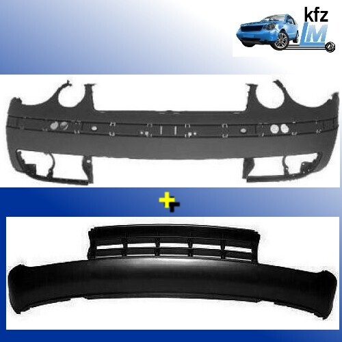 Spoiler+ StoßStange Set Vorne Passend FüR VW Polo 9N Baujahr 2001-2005 Neu-image