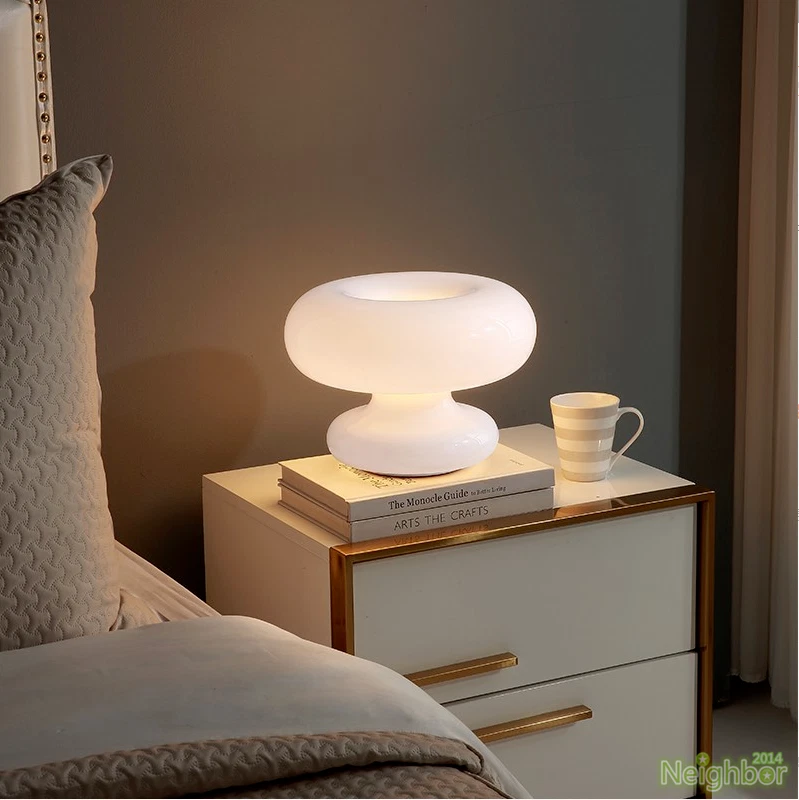 Modern minimalist Glass Table lamp LED Table lamp Reading Decorative light