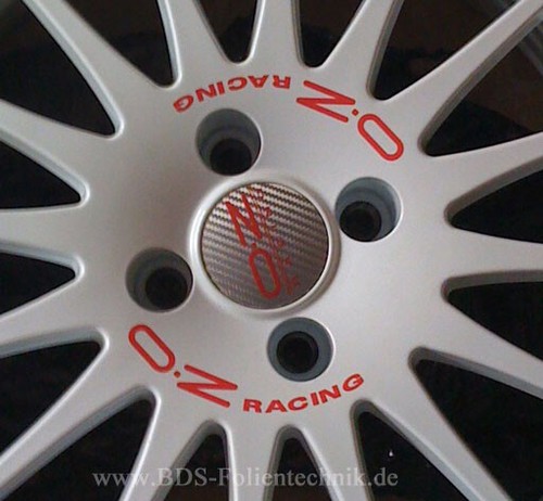 OZ Racing WRC Aufkleber Sticker Felgenaufkleber Set Rot 19" - 第 1/1 張圖片