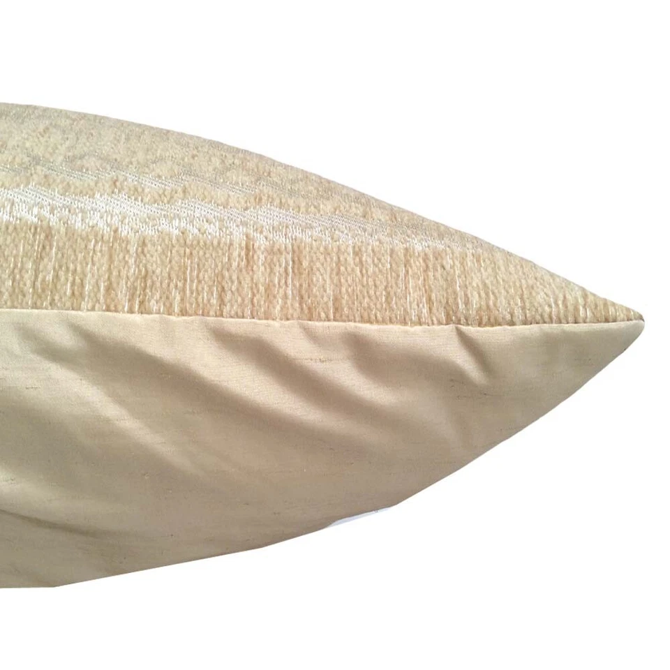 Funda de almohada de chenilla floral crema (rosa crema) 22x30 tamaño queen hogar granja farsa Foto 3 de 4