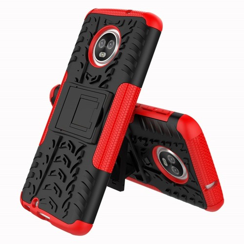 Outdoor Case Tire Rutschfest Kickstand Reifen Hülle Bag Rot für Motorola Moto G6 - Bild 3 von 8