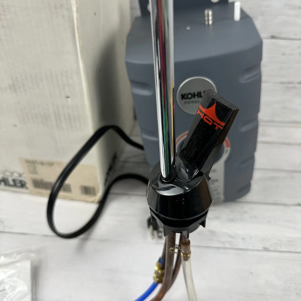 Grifo dispensador de agua caliente Kohler - plata 9307 SST caja abierta Foto 4 de 4